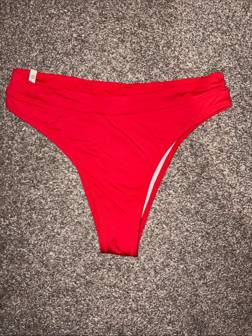 Rhythm. Red High-Cut Bikini Bottom